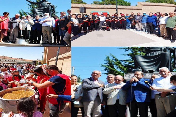 SERÇEŞMEDE AKD GENEL MERKEZİ ALEVİ KURUMLAR ADINA 12 BİN KİŞİLİK AŞURE LOKMASI  (RADYO YOL HABER AJANSI)